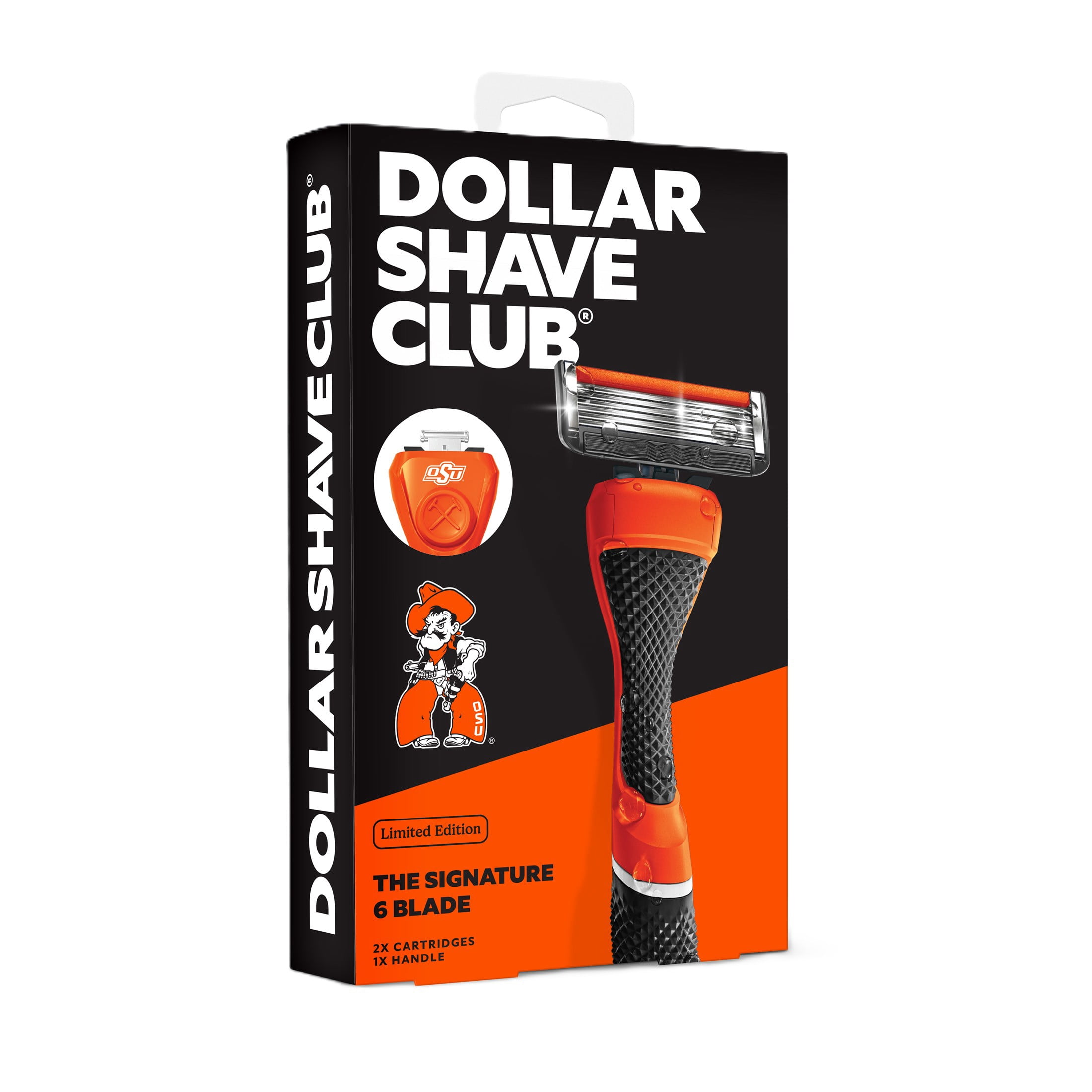 Dollar Shave Club Oklahoma State 6-Blade Razor Starter Set