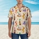 thumbnail image 2 of Balery Dogs In Different Poses Camisas hawaianas de manga corta para hombre, camisas playeras de corte holgado, camisas de vacaciones con botones,3X-Large, 2 of 7