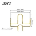 thumbnail image 2 of Portavasos, 1uds 1,77 - Hierro Metal Posavasos Almacenamiento Estante para Ambos Redondo y Cuadrado, Capacidad para 4 Posavasos (Oro), 2 of 6