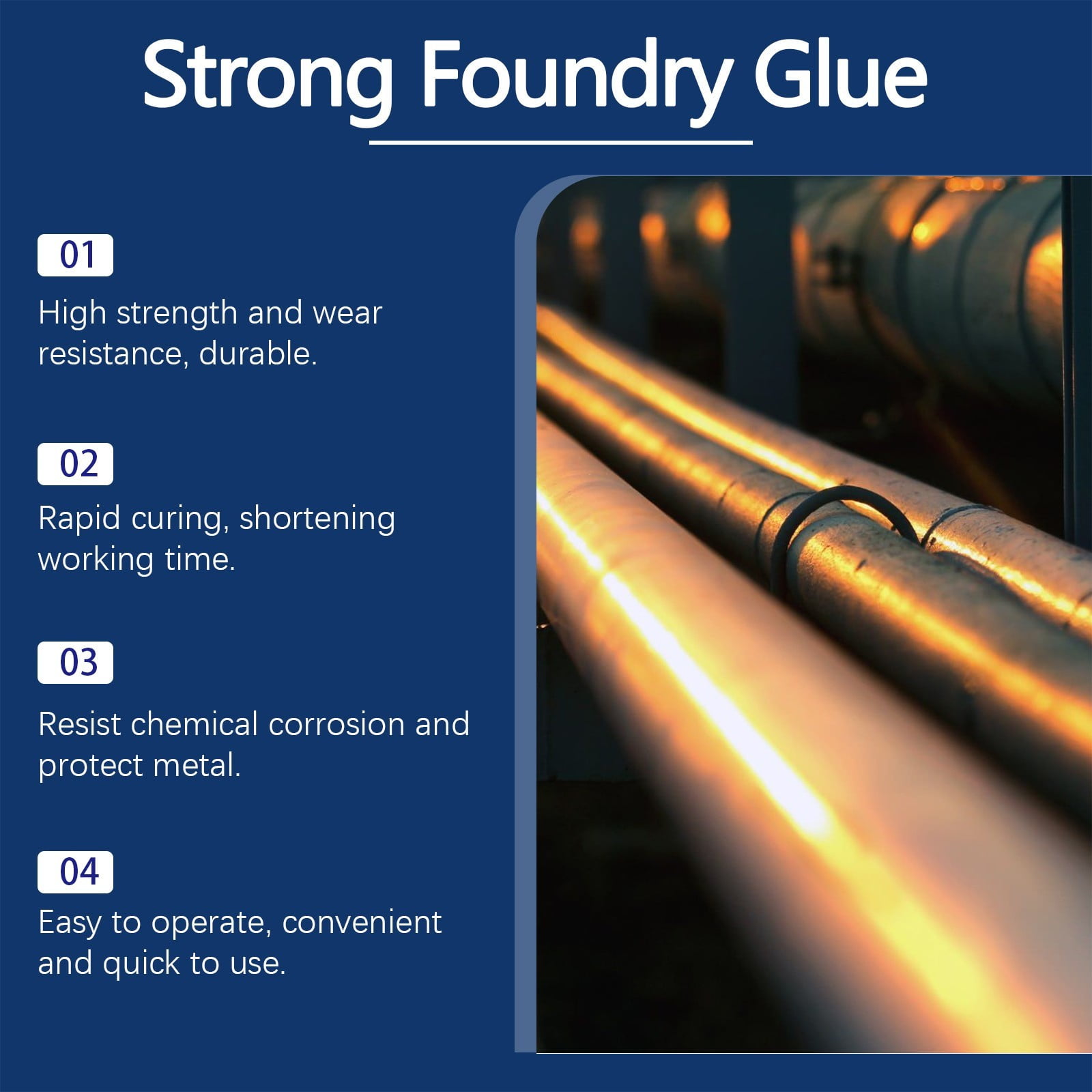 Cadorn 2 - Pack 85ml Strong Foundry Glue - High - Strength Metal, Ceramic, Stone Repair Adhesive