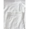 thumbnail image 5 of QATAINLAV Summer Cotton Linen Pants Women Casual Drawstring Waist Hollow Out Straight Leg Trouser Lightweight Beach Pants with Pockets, White, XL, 5 of 7