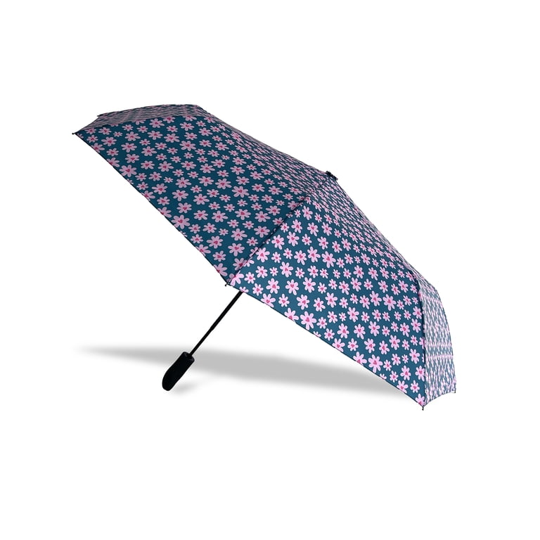 Misty Harbor 42" Automatic Open Rain Umbrella, Love Daisy photo 1