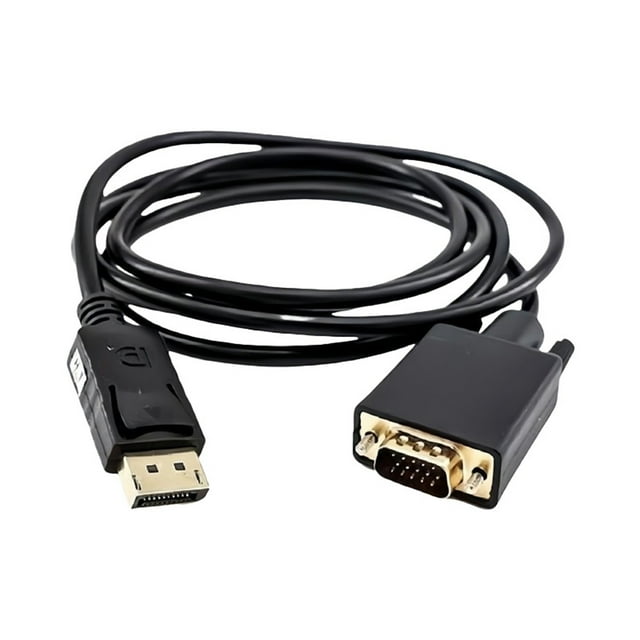 Adaptateur DP vers VGA, Compatible avec Tous les PCs, Plug & Play, Sortie Vidéo Claire, Compact & Portable, pour Affichages, Présentations & Jeux