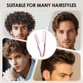 thumbnail image 4 of 2PCS Texture Comb, Voluminous Wide Tooth Hair Comb for Maximum Root Lift, Dual Wide & Fine Tooth Texturizing Styling Comb, Non Slip ABS Plastic Hair Styling Tool (Pink), 4 of 11