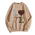 thumbnail image 4 of Women's Casual Crew Neck Sweatshirt Long Sleeve Loose Hoodless Pullover Top for Athletic Leisure Wear, 4 of 5