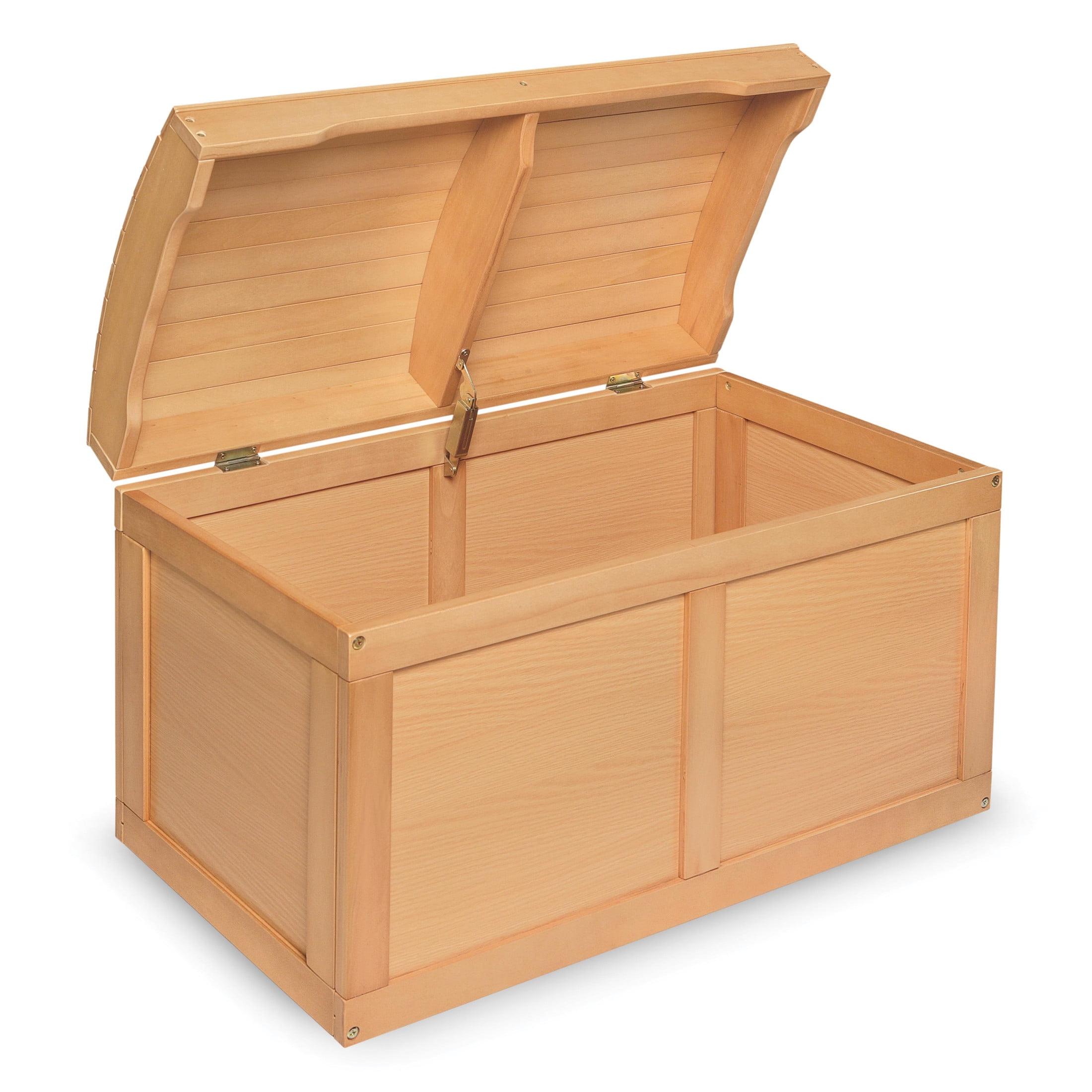 Badger Basket Kid's Hardwood Barrel Top Toy Chest 3.9 Cu ft. Capacity - Natural