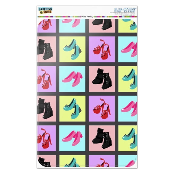 Cute Shoes Pattern Heels Boots Wedges Maryjanes Set Home Business Office Sign