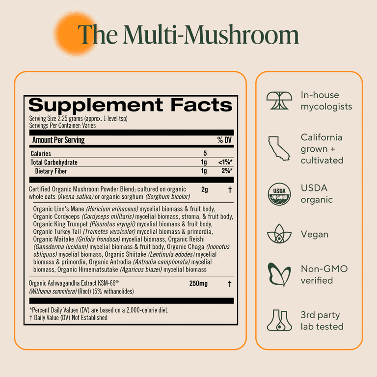 Organic Mushroom Powder with Ashwagandha photo 5