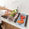 thumbnail image 6 of 1PC Scalable Drain Rack Fruit Vegetable Drainer Basket Kitchen Tool, 6 of 8