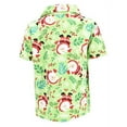 thumbnail image 4 of Unique Baby Boys Christmas Smiley Santa Dinner Polo Shirt (9Y, Green), 4 of 5