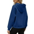 thumbnail image 7 of Diufon Womens Hoodies Tops Solid Color Padded Sweatshirts Long Sleeve Pullover Tops with Pockets, 7 of 7