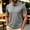 Gray, variant on Dolkfu Yellow Polos Shirts for Men Big And Tall Retro Vintage Collared Button Short Sleeve Polos Plaid Modern Minimalist Tops Khaki,Xs