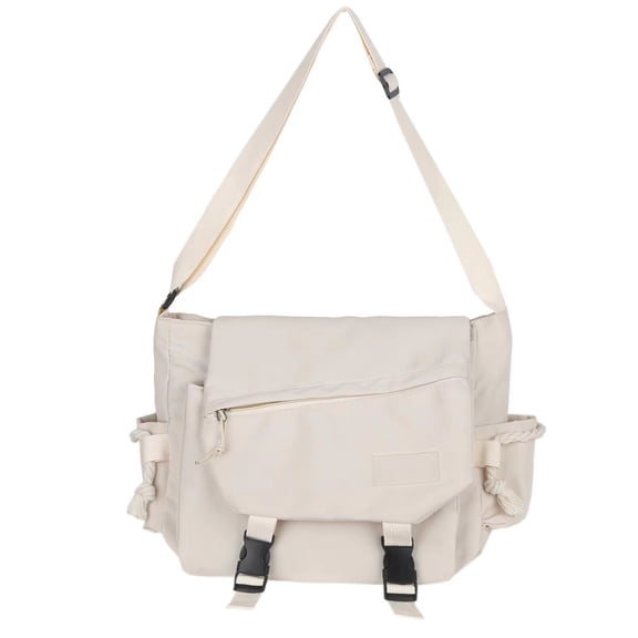 Large Capacity Shoulder Messengers Bag for Teenage Student School Bag Nylon Crossbody Handbag with Adjustable Strap