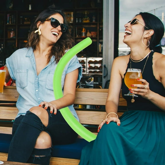 OUNONA 2pcs Jumbo Pool Noodles Bulk Foam Swim Aids Large Bright Floats Heavy Duty for Swimming Floating Craft Project