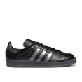 thumbnail image 2 of Size 9.5- Adi-das Originals Men's Campus 80s Leather Shoes, Core Black/Dash Grey., 2 of 6