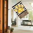 thumbnail image 4 of Blue Paw Print Spring Garden Flag 12x18 Inch Double Sided Outside, Daisy Floral Welcome Stripes Yard Outdoor Flag, 4 of 6