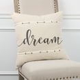 thumbnail image 2 of Rizzy Home "Dream" Down Filled Decorative Throw Pillow, 20" x 20", Natural, 2 of 5