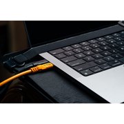 Tether Tools TetherPro Optima 10G 15' USB-C Straight to USB-C Right Angle Cable, Orange
