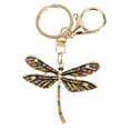 thumbnail image 2 of Dragonfly Keychain Sparkling Rhinestones Adorable Dragonfly Key Ring Handbag Backpack, 2 of 7