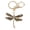 Colorful, variant on Cute Dragonfly Keychain Zinc Alloy Sparkle Rhinestone Key Ring for Handbag Backpack, Colorful (4.3 inches / 10.8 cm)