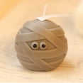 thumbnail image 4 of Clearance! 2" Cute Round Mummy Candle, Aroma Mummy Styling Wax Candle, Halloween Candle, Creative Halloween Decoration & Gift for Party Indoor Tabletop Decor, 4 of 6