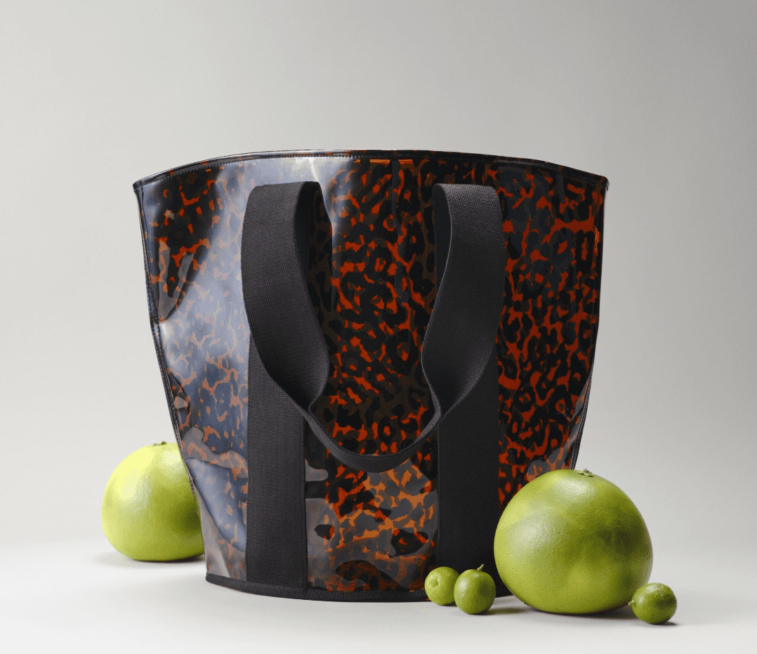 No Boundaries Women's Clear Beach Tote, Leopard
