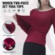 thumbnail image 3 of Conjunto de camisola de 2 piezas con top corto y tirantes finos de modal suave para mujer, 3 of 8