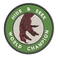 thumbnail image 1 of Bigfoot Patrol! Hide & Seek Champion 3.5" Iron On Or Sew On Embroidered Fabric Badge Patch Unexplained Mysteries Iconic Series, 1 of 2