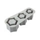 thumbnail image 1 of Molde de silicona de 3 compartimentos con tapa, moldes cilíndricos huecos para bandejas de hielo de 30 y 40 oz, accesorios, 1 of 8