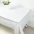 thumbnail image 5 of Grrvtrz Christmas Snowflake Plastic Party Tablecloth Decoration Disposable Plastic Gold Star Tablecloth Rectangular Tablecloth Suitable for Party Christmas Decoration,Holiday Products,Christmas Gifts, 5 of 6