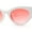 White Red, variant on Womens Classic Mod Cute Cat Eye Plastic Sunglasses All Black