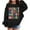 Black, variant on Merry Christmas Sweatshirts for Girl 2025 Long Sleeve Crewneck Cute Holiday Graphic Sweatshirt Kids Pullover Tops