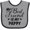 Heather and Black, variant on Inktastic My Best Friend is My Pappy with Hearts Boys or Girls Baby Bib
