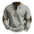 thumbnail image 4 of EnJoCho Teen Boys Sher𝗉a Hoodie - Retro Western Half-Zip Flece Pullover, Western Style Winter Sweater for Casual & Country Wear, 4 of 4
