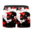 thumbnail image 5 of SJLDQY Valentines Men's Underwear Boxer Briefs Valentine's Day Sexy Rose Graphic Boxer Briefs for Men Soft Breathable Boxer Shorts for Men, 5 of 5