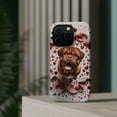 thumbnail image 4 of DistinctInk Tough Case for Apple iPhone 15 Pro MAX (6.7" Screen), Compatible with MagSafe Charging - Valentine's Day Dogue de Bordeaux, 4 of 6