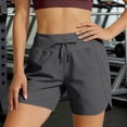 thumbnail image 6 of fheaev Upf 50+ Running Shorts for Women High Waisted Moisture Wicking Loose Fit Drawstring with Pockets Summer Hiking Gym Wear S-XL, 6 of 8