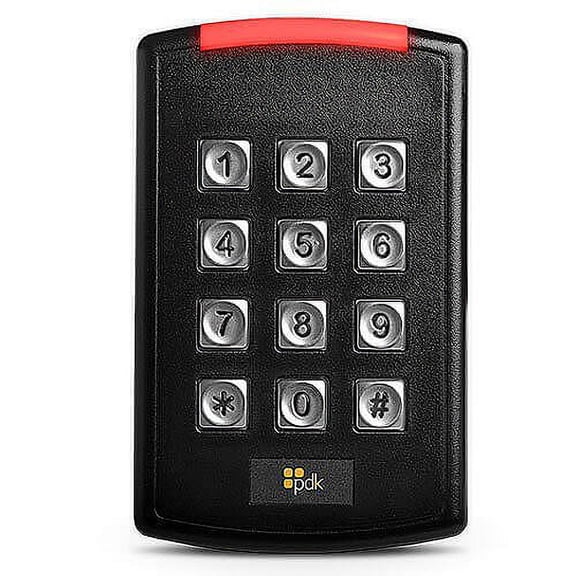 ProdataKey RKB Red Keypad Reader. Multi-Technology, High-Security (13.56 MHz), Mobile (BLE), OSDP, Weigand
