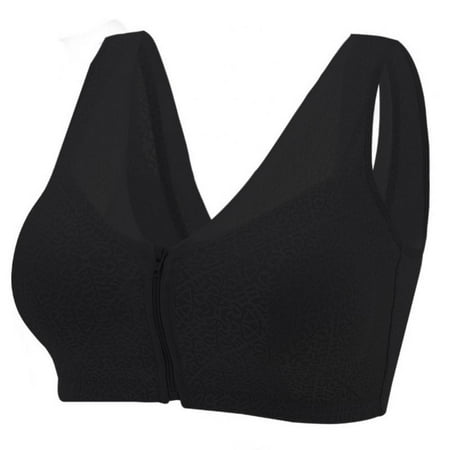 

Women Zip Front Sports Bra Wireless Bra Active Yoga Sports Bras Professional Fitness Underwear Sexy Padded Bras