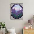 thumbnail image 4 of Paint by Numbers Kit for Adults, Lavender Fields Stained Glass Nature Paint by Numbers, Easy Paint by Numbers Kit for Adults Beginner, DIY Adult Paint by Number Kits on Canvas, 12x16in Home Decor, 4 of 7