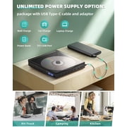 Mini DVD Player for TV, 1080P Upscaling DVD Players with HDMI and RCA, Home DVD Player with Remote Built-in USB Input, LED Display Supports NTSC / PAL