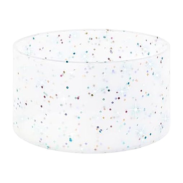 Funda de silicona para taza con purpurina y aislamiento térmico para botella de agua