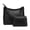 Black, variant on Stylago 2pcs Shoulder Purses for Women Adjustable Strap Soft Leather Handbag Stylish Tote Work Cellphone Underarm Bag Set Black