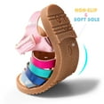 thumbnail image 4 of Dodow Girls Summer Sandals Flat Open-Toe Lightweight Sandals for Toddler Little Kids Size 7-13, 4 of 10