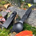 thumbnail image 3 of Vajilla de Camping al aire libre cuchillo de acero inoxidable tenedor cuchara portátil multifunción Picnic cubiertos equipo de Camping al aire libre JFHHH pequeña, 3 of 5