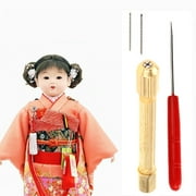 ZUARFY 1set DIY Doll Hair Toll Set 0.6/0.8mm Doll Hair Rooting Reroot Rehair Tool Holder Reproduce Hair Doll Tool