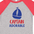 thumbnail image 4 of Inktastic Captain Adorable, Sail Boat, Sailing - Red Blue Boys Toddler T-Shirt, 4 of 5
