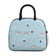 thumbnail image 2 of Lunch Bag Lunch Box for Women Reusable Insulated Lunch Bags,Water-Resistant Sushi Print Cooler Lunch Tote Bag, Large Capacity for Work Travel Picnic, 2 of 6