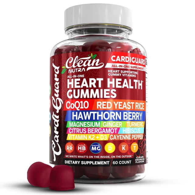 Complementa las gomitas CoQ10 de Clean Nutraceuticals con arroz de levadura roja