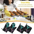 thumbnail image 6 of Fractal Multicoloured Abstract Oven Mitts and Pot Holders Sets Baking Sets for Kitchen Bbq Gloves Heat Resistant Cooking Esthetic Coloured 4 Pieces, 6 of 8